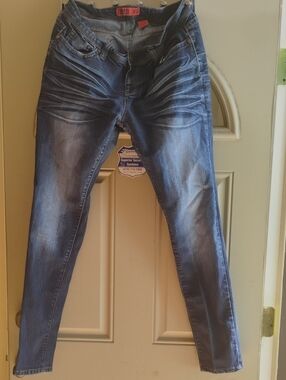 Zanadi Blue Washed Skinny Jeans